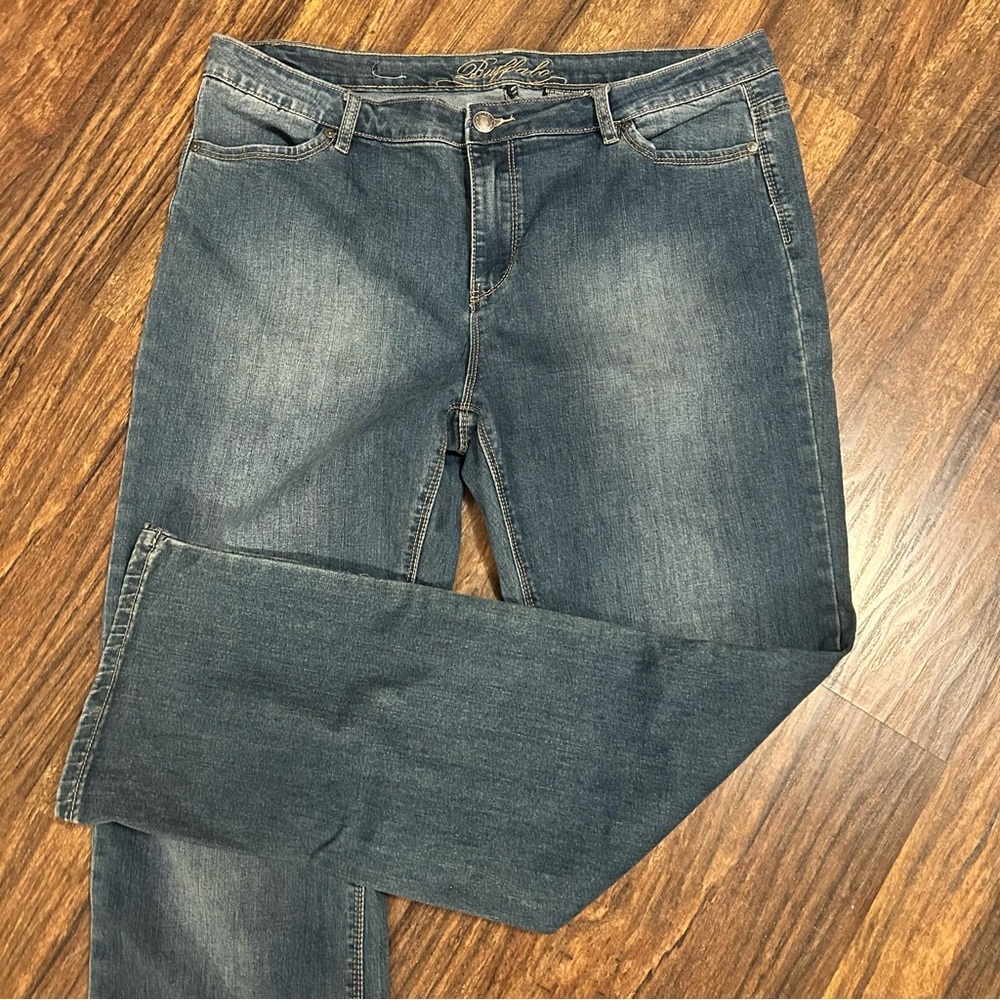 Buffalo Misha High Rise Straight Leg Womens Blue Jeans. Size 14